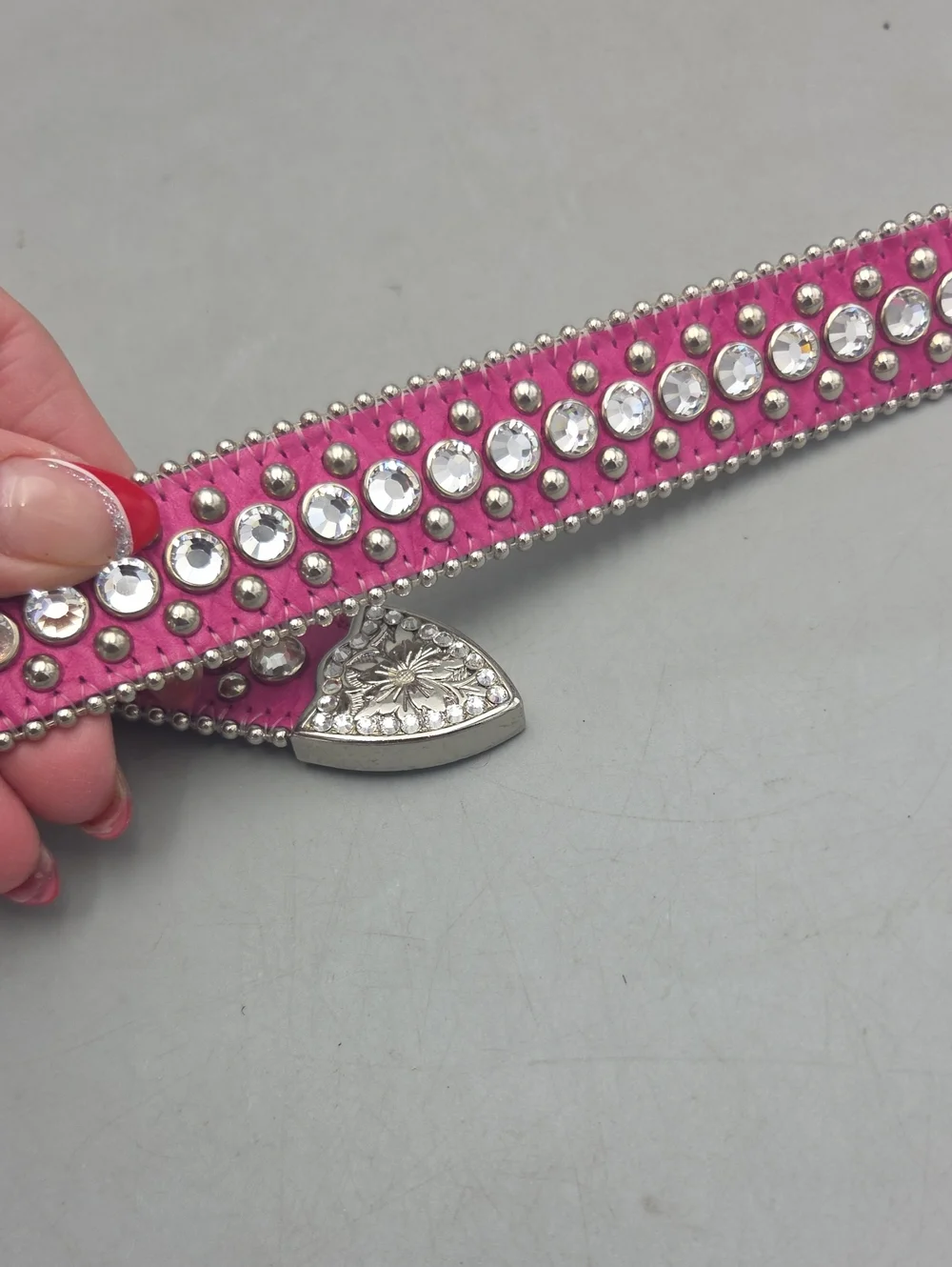 BB Simon Swarovski Belt Pink Women MED/ LARGE